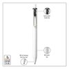 Uniball uniONE Gel Pen, Retractable, Medium 0.7 mm, Business Ink-Color Assortment, White Barrel, 5PK 70380